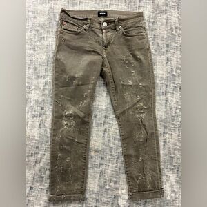 Hudson Jeans Distressed Tan Denim